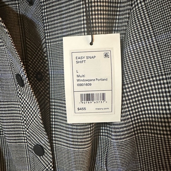 Theory Easy Snap Shift Dress. - Picture 8 of 8